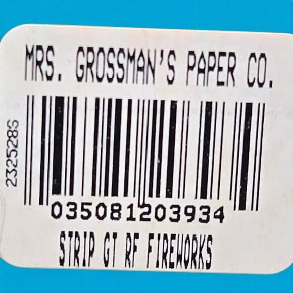 Patriotic Vintage Stickopotamus Mrs. Grossman's Stickers Rockets Fireworks Stars - Picture 6 of 7